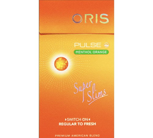 Купить Сигареты Oris Orange Mint Superslims (Орис Апельсин Мята Суперслим) кнопка