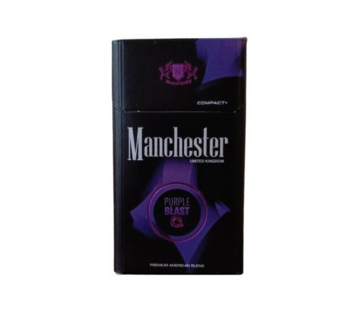 Купить Сигареты Manchester Purple Blast (Манчестер Ред Бласт Кнопка Черника)