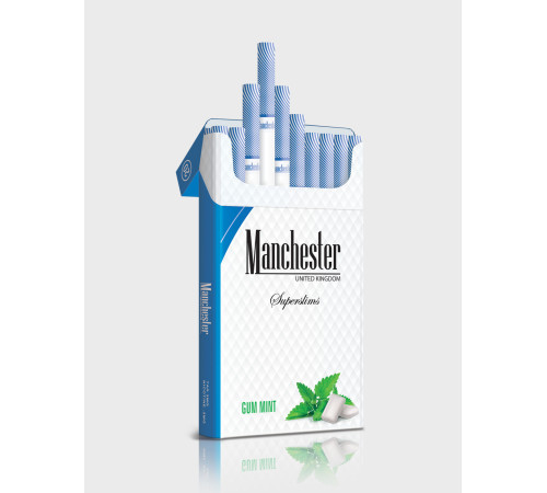 Купить Сигареты Manchester Gum Mint SuperSlims