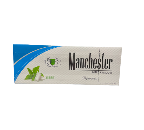 Купить Сигареты Manchester Gum Mint SuperSlims